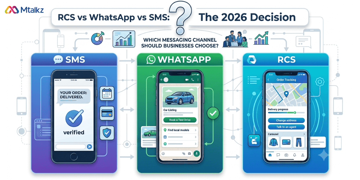 RCS vs WhatsApp vs SMS: Which Is Best for Business in 2026?
